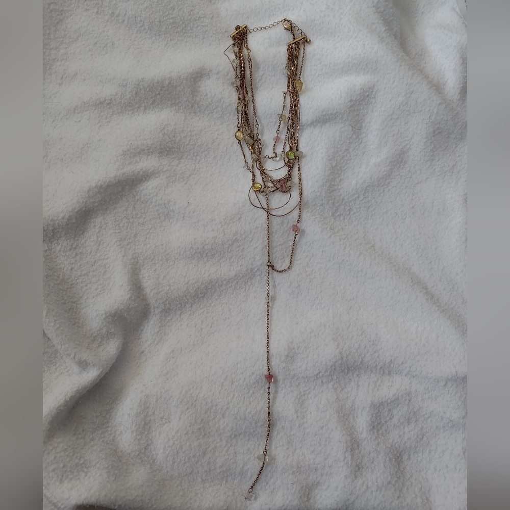 Multi Layer Choker With Stone Accents